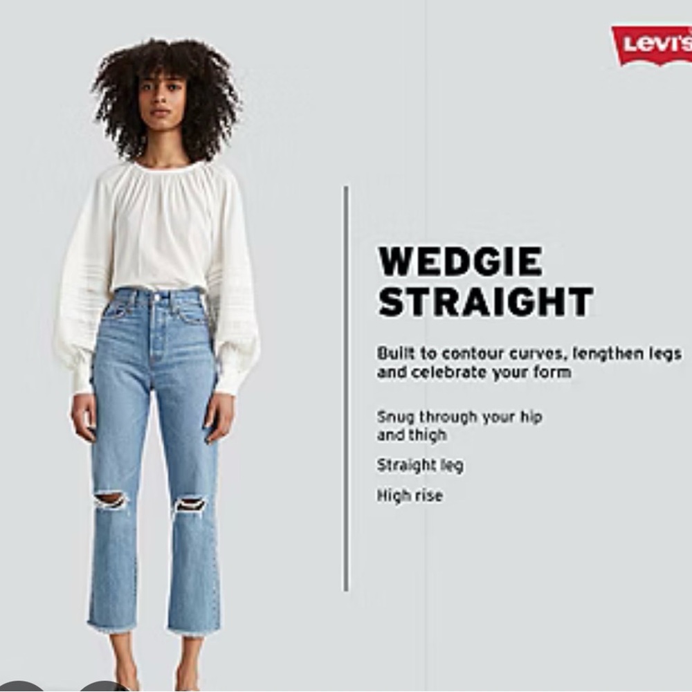 Levi’s wedgie classic blue jeans